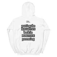 Load image into Gallery viewer, White "No" Unisex Heavyweight Hoodie