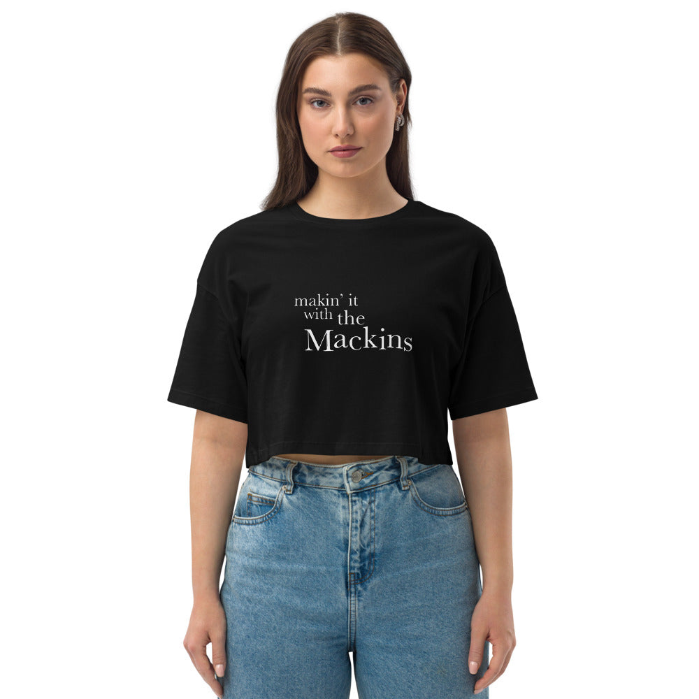 MWM - Oversized Drop Shoulder Crop Top