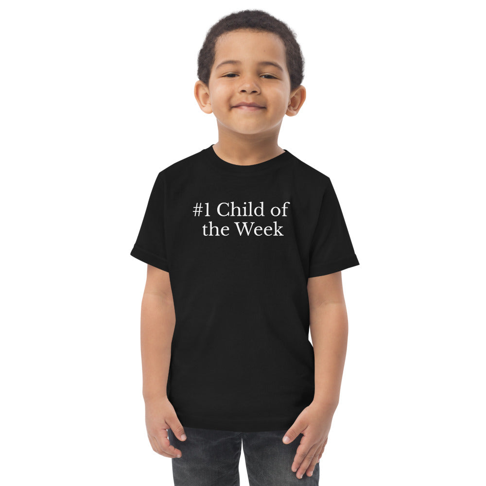 #1 Child Toddler jersey t-shirt